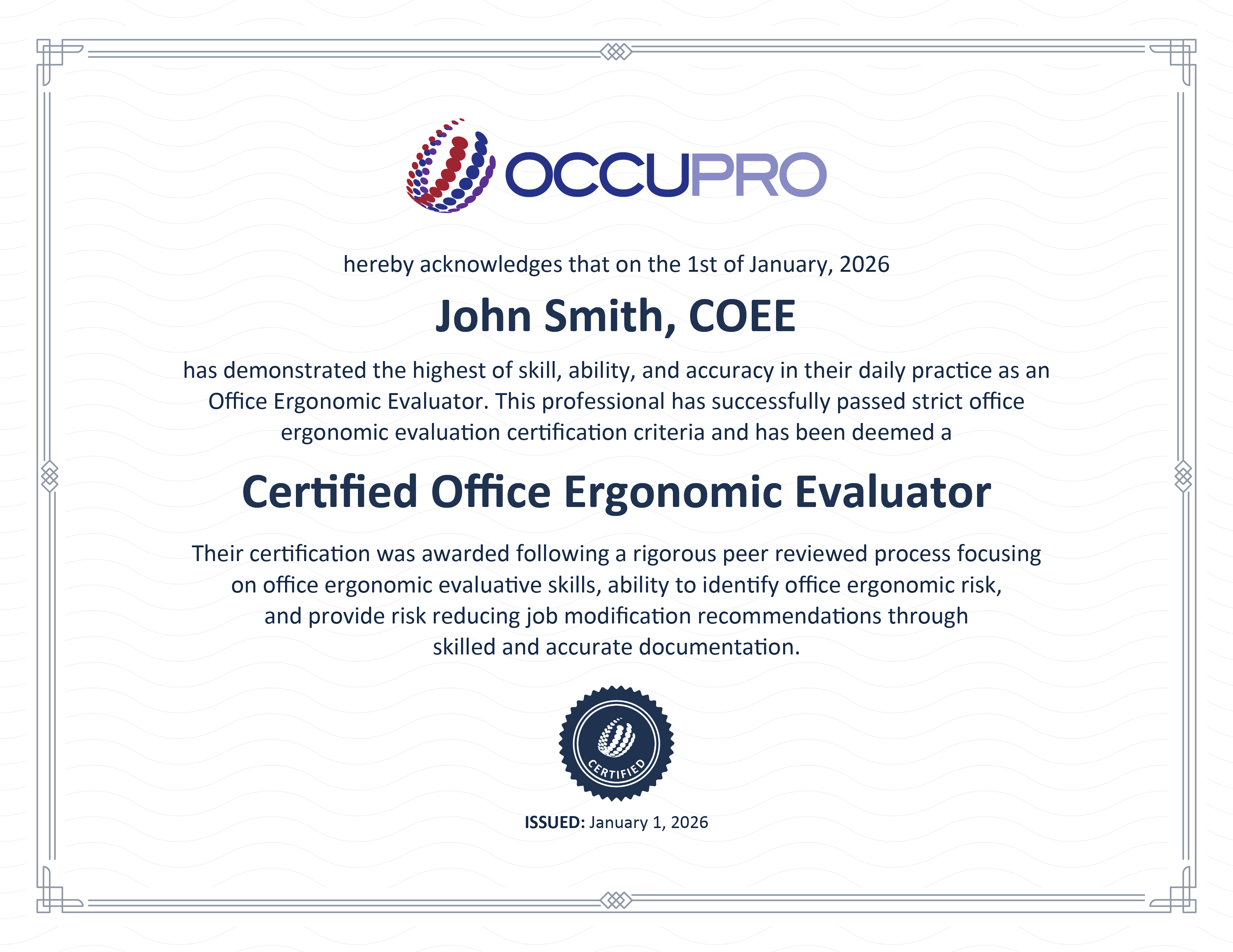 COEE Certification