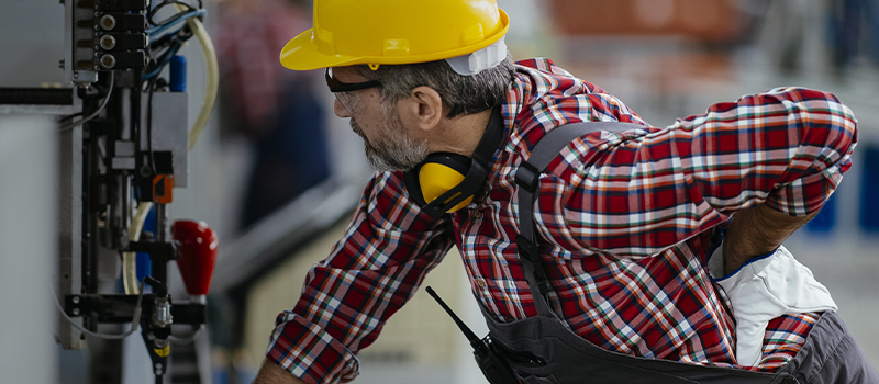 Employee with a back injury