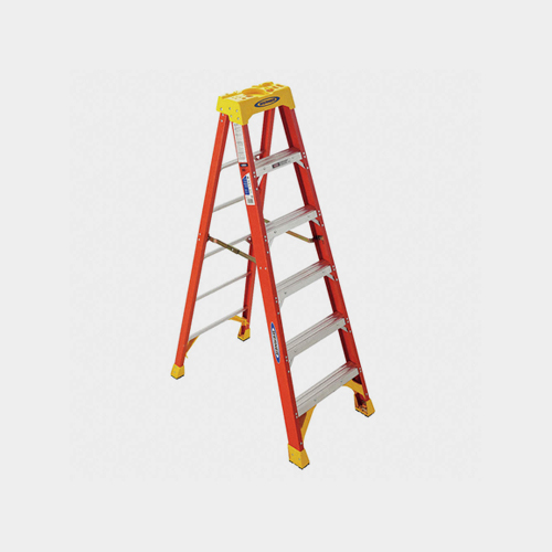 6 Ft. 300 Lb. Load Capacity Fiberglass Stepladder