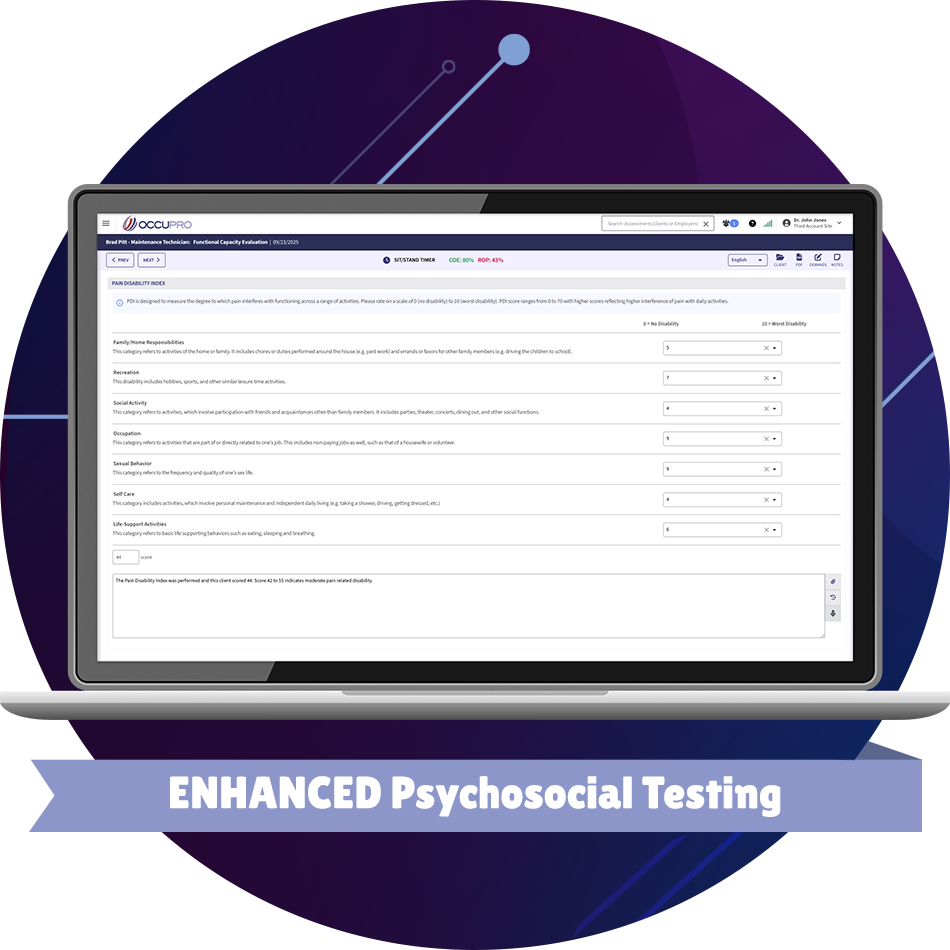 Functional Capacity Evaluation Software - 4.1