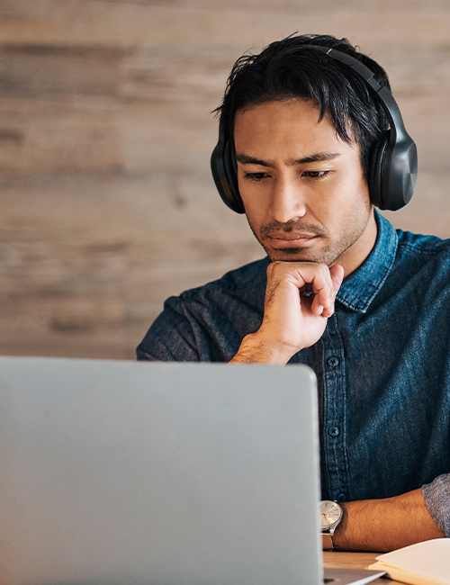 Registrant taking online course