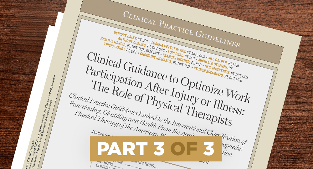 Clinical Practice Guidelines 3 of 3