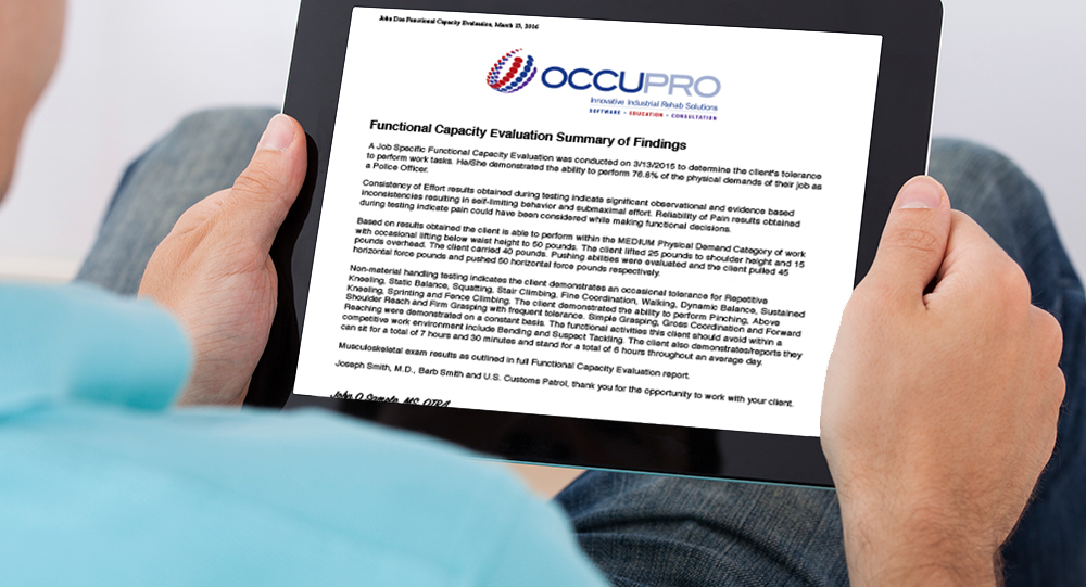 Employer reading a Cover Letter on a mobile device
