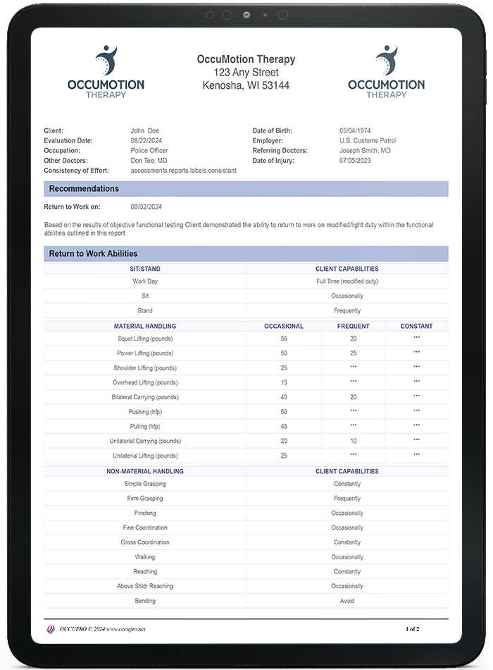 FCE Cover Letter report